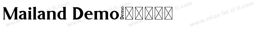 Mailand Demo字体转换
